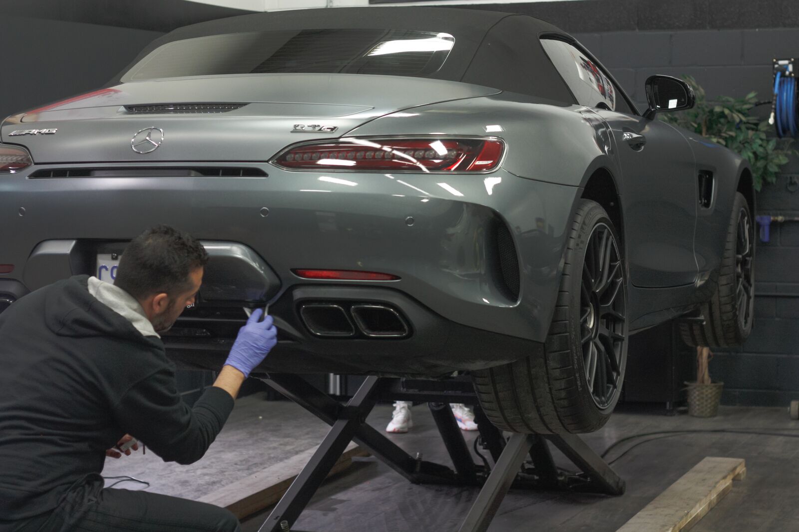 Ceramic coating installation at Perfection Auto Spa in Woodbridge