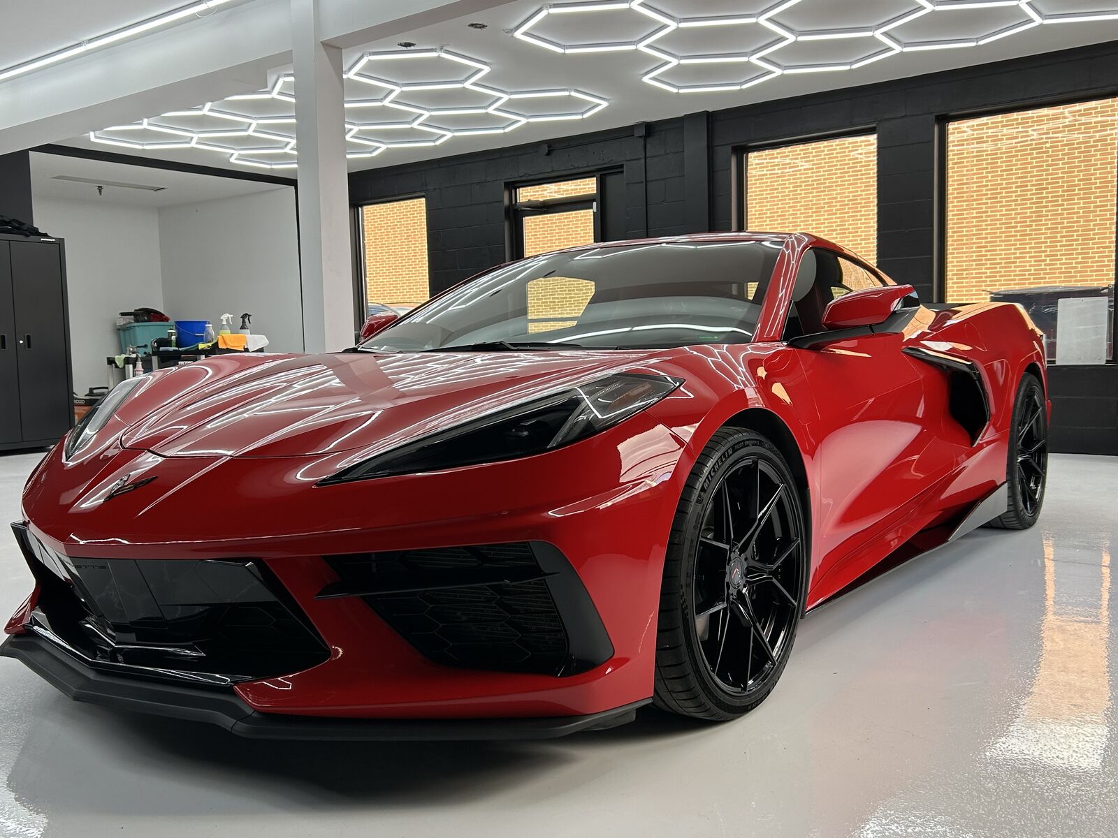 Ceramic coating application at Perfection Auto Spa