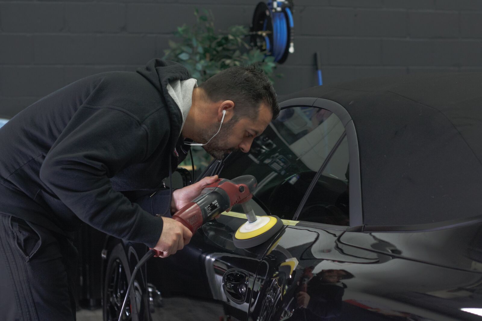 Paint correction polishing at Perfection Auto Spa in Woodbridge